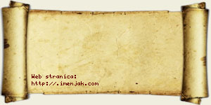 Jasmina Adamović vizit kartica